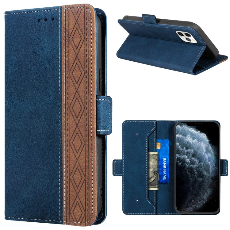 For iPhone 11 Pro Stitching Magnetic RFID Leather Case