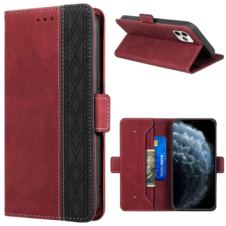 For iPhone 11 Pro Stitching Magnetic RFID Leather Case