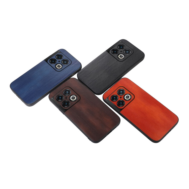 For OnePlus 10 Pro 5G Yellow Cow Texture PU Phone Case