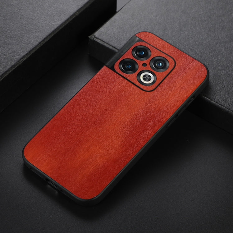 For OnePlus 10 Pro 5G Yellow Cow Texture PU Phone Case