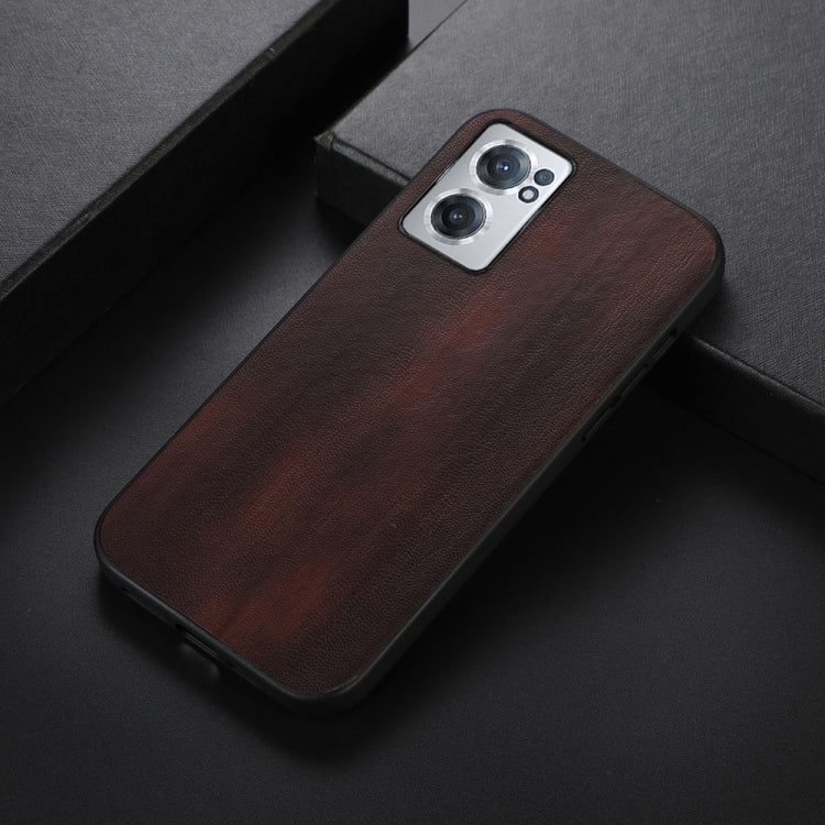 For OnePlus Nord CE 2 5G Yellow Cow Texture PU Phone Case