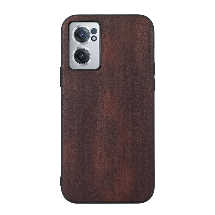For OnePlus Nord CE 2 5G Yellow Cow Texture PU Phone Case