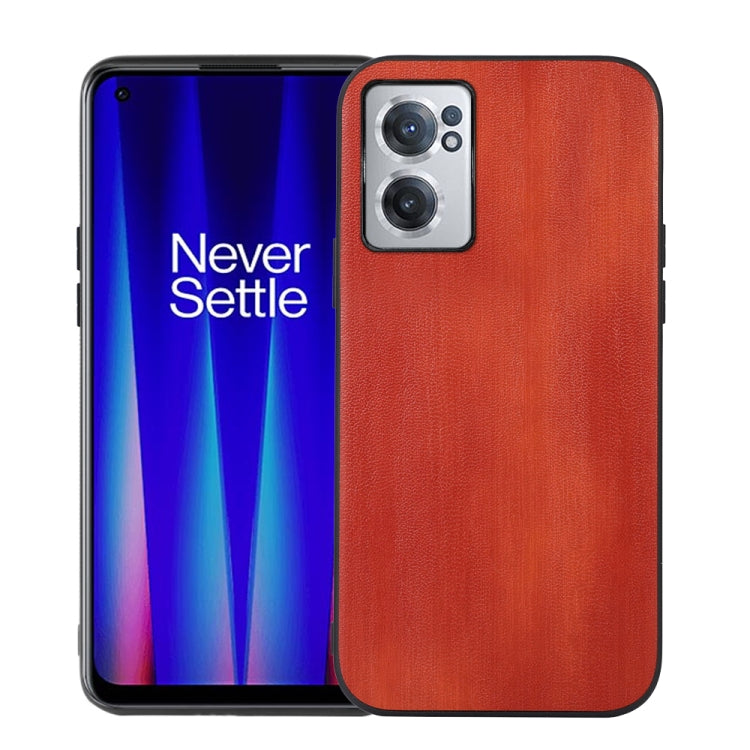 For OnePlus Nord CE 2 5G Yellow Cow Texture PU Phone Case
