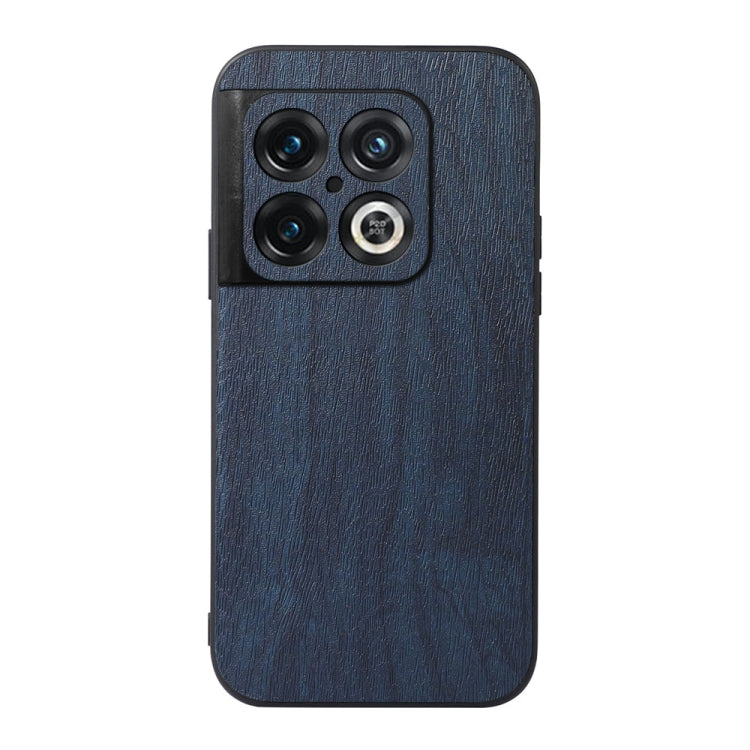 For OnePlus 10 Pro 5G Wood Texture PU Phone Case