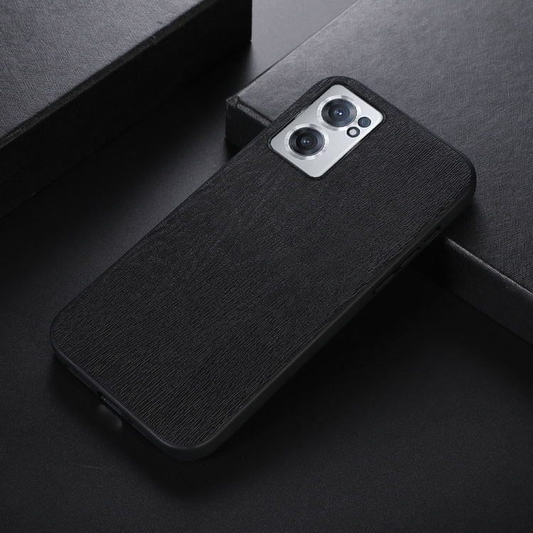 For OnePlus Nord CE 2 5G Wood Texture PU Phone Case