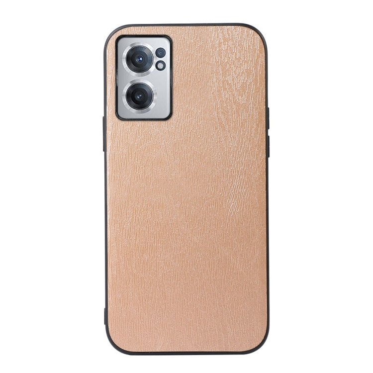 For OnePlus Nord CE 2 5G Wood Texture PU Phone Case