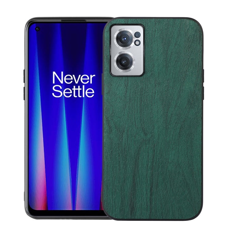 For OnePlus Nord CE 2 5G Wood Texture PU Phone Case