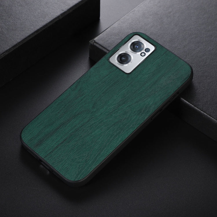 For OnePlus Nord CE 2 5G Wood Texture PU Phone Case