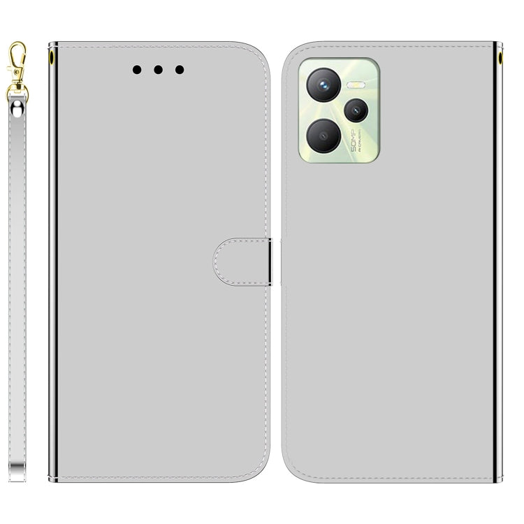 For OPPO Realme C35 Imitated Mirror Surface Leather Phone Case