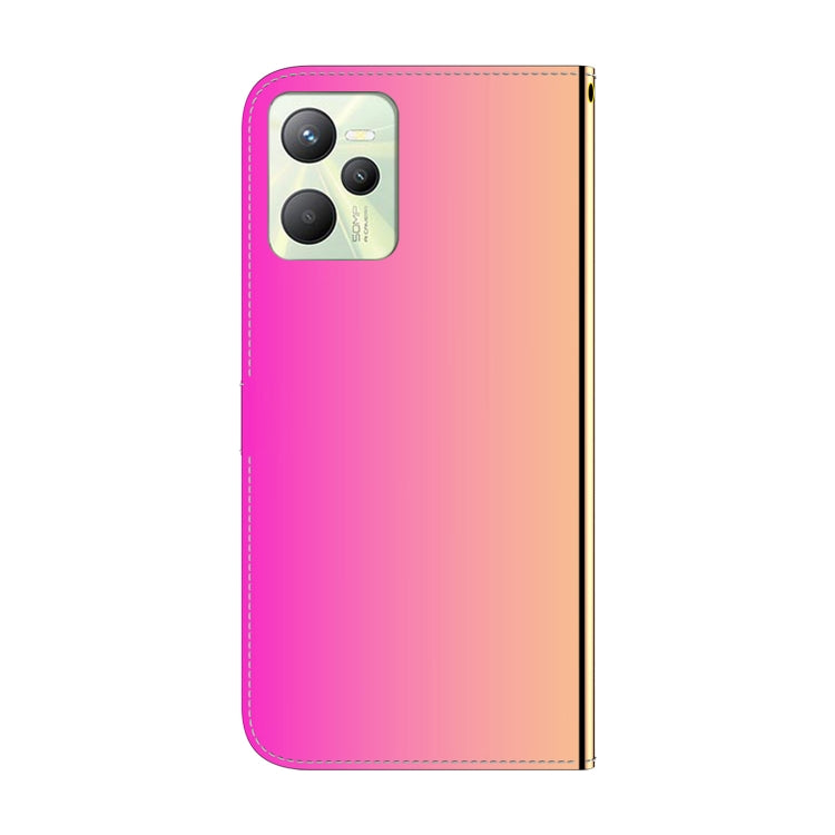 For OPPO Realme C35 Imitated Mirror Surface Leather Phone Case