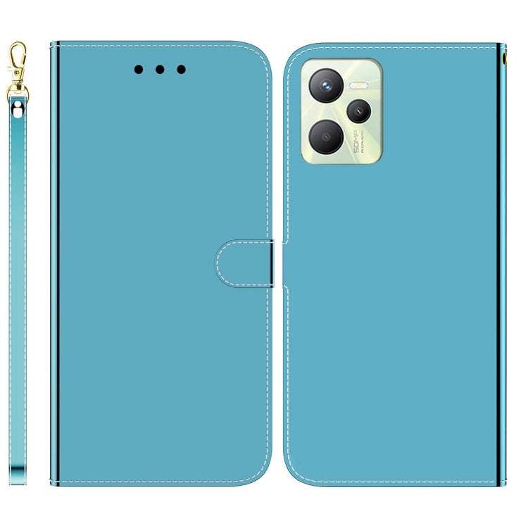 For OPPO Realme C35 Imitated Mirror Surface Leather Phone Case