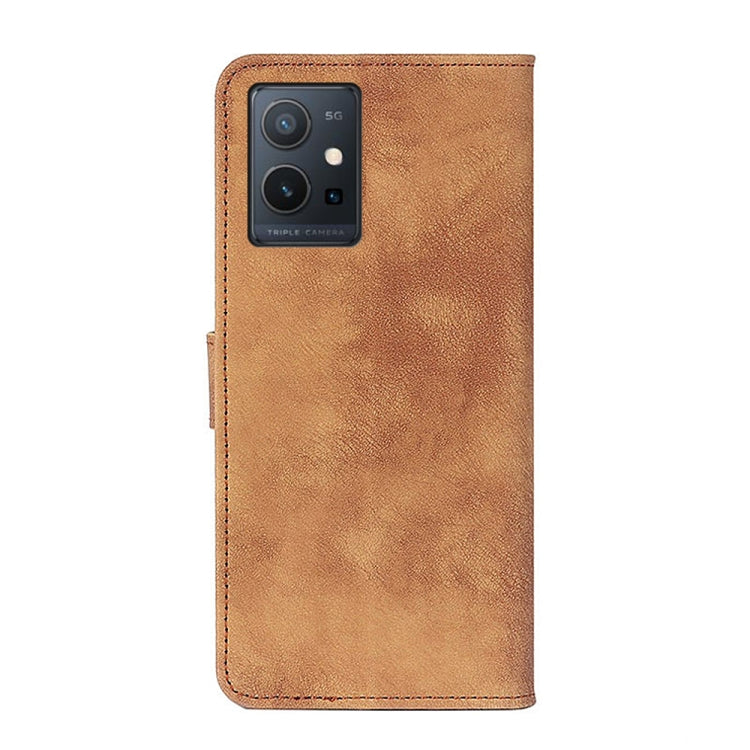 For vivo Y75 5G Foreign/T1 5G Foreign/ Y55 5G Foreign Antelope Texture Magnetic Buckle Leather Phone Case