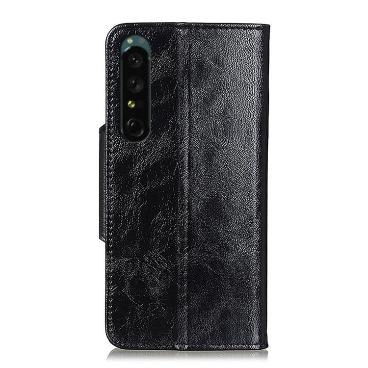 For Sony Xperia 1 IV Crazy Horse Texture Magnetic Buckle Leather Phone Case