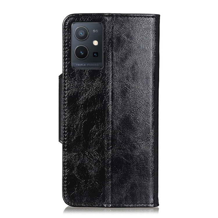 For vivo Y75 5G Foreign/T1 5G Foreign/Y55 5G Foreign Crazy Horse Texture Magnetic Buckle Leather Phone Case