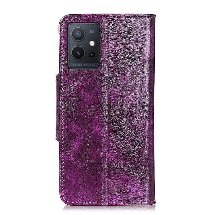 For vivo Y75 5G Foreign/T1 5G Foreign/Y55 5G Foreign Crazy Horse Texture Magnetic Buckle Leather Phone Case