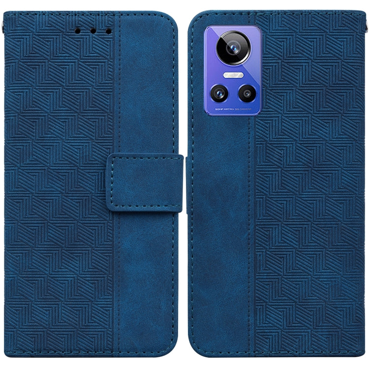 For OPPO Realme GT Neo3 Geometric Embossed Leather Phone Case