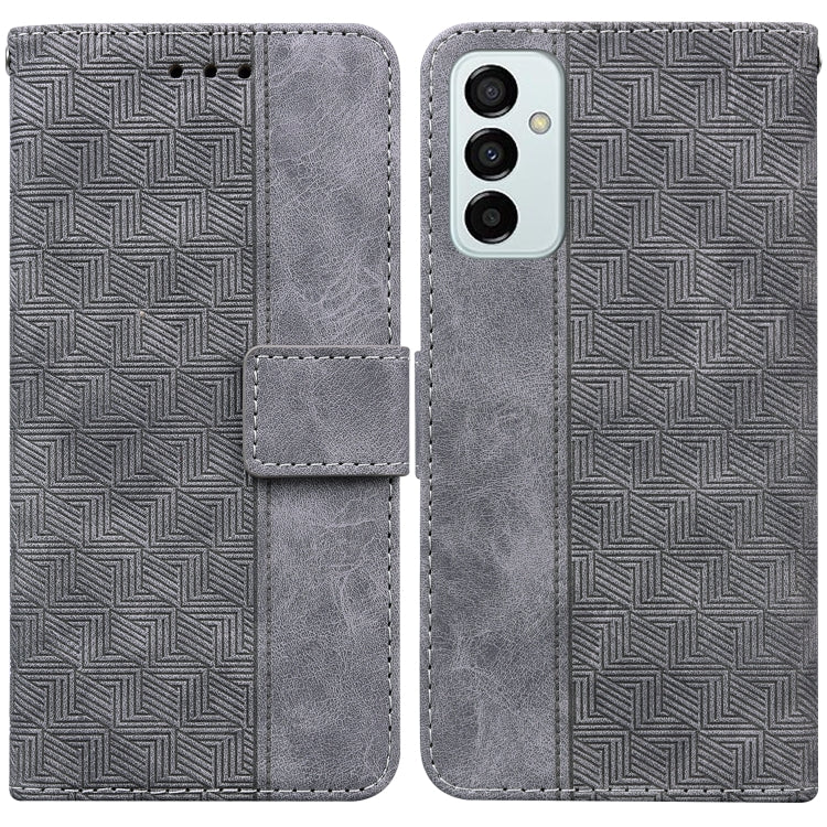 For Samsung Galaxy M23 / F23 Geometric Embossed Leather Phone Case