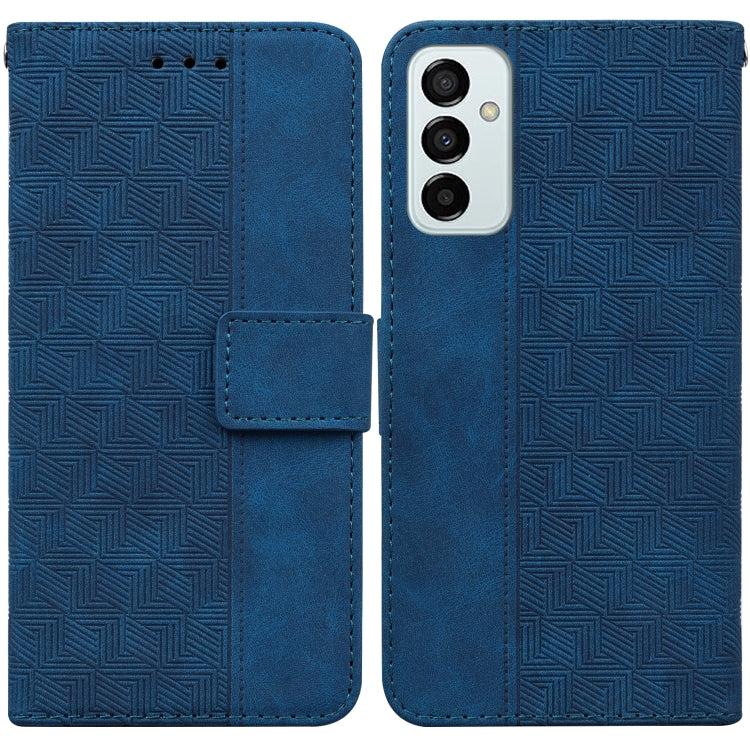 For Samsung Galaxy M23 / F23 Geometric Embossed Leather Phone Case