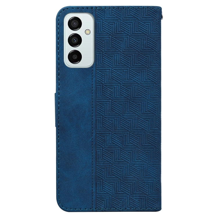 For Samsung Galaxy M23 / F23 Geometric Embossed Leather Phone Case