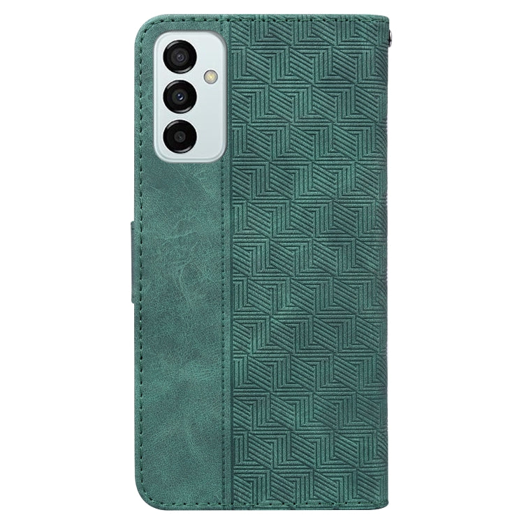 For Samsung Galaxy M23 / F23 Geometric Embossed Leather Phone Case