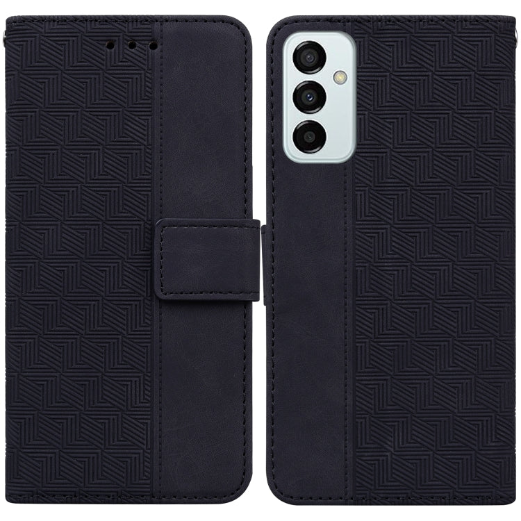 For Samsung Galaxy M23 / F23 Geometric Embossed Leather Phone Case