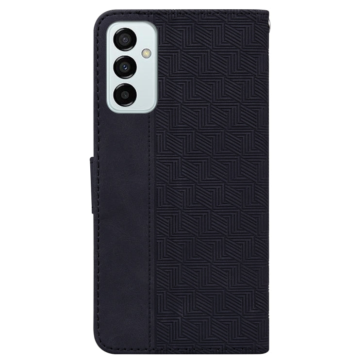 For Samsung Galaxy M23 / F23 Geometric Embossed Leather Phone Case