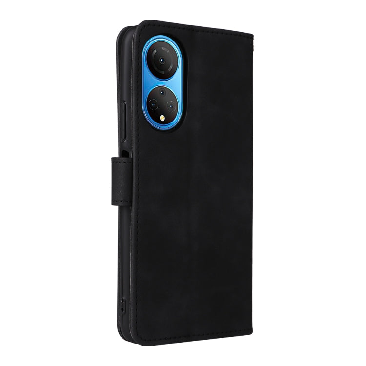 For Honor X7 Skin Feel Magnetic Buckle Calf Texture PU Phone Case