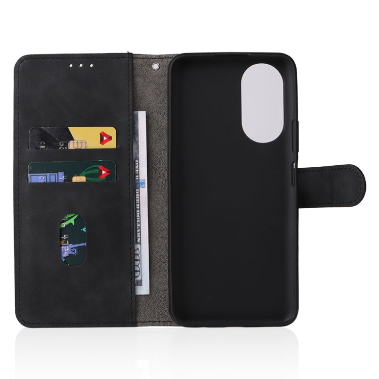 For Honor X7 Skin Feel Magnetic Buckle Calf Texture PU Phone Case
