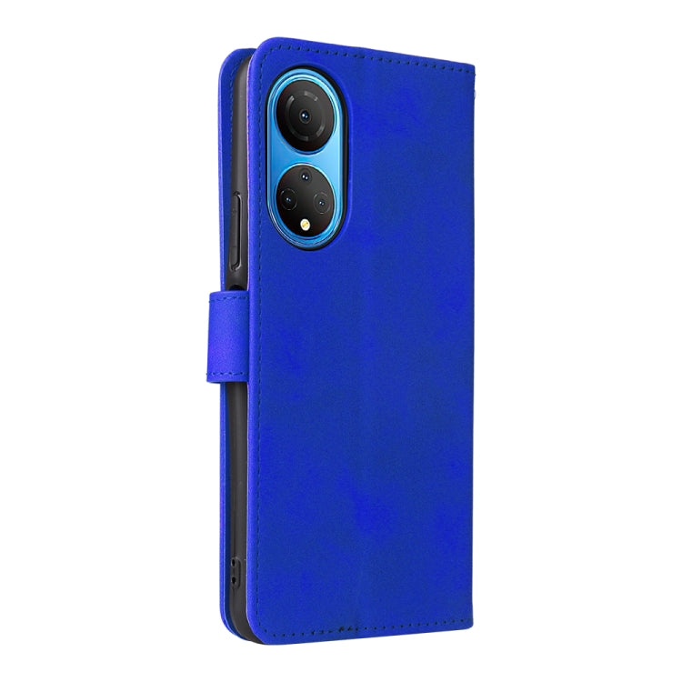 For Honor X7 Skin Feel Magnetic Buckle Calf Texture PU Phone Case
