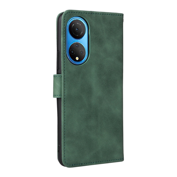 For Honor X7 Skin Feel Magnetic Buckle Calf Texture PU Phone Case