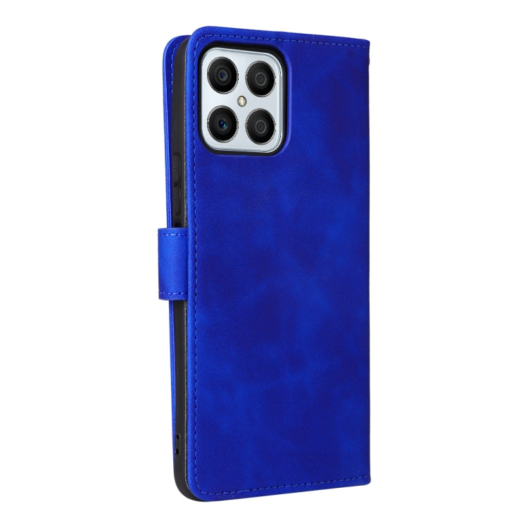 For Honor X8 Skin Feel Magnetic Buckle Calf Texture PU Phone Case