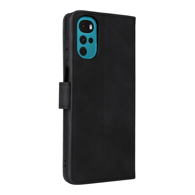 For Motorola Moto G22 Skin Feel Magnetic Buckle Calf Texture PU Phone Case