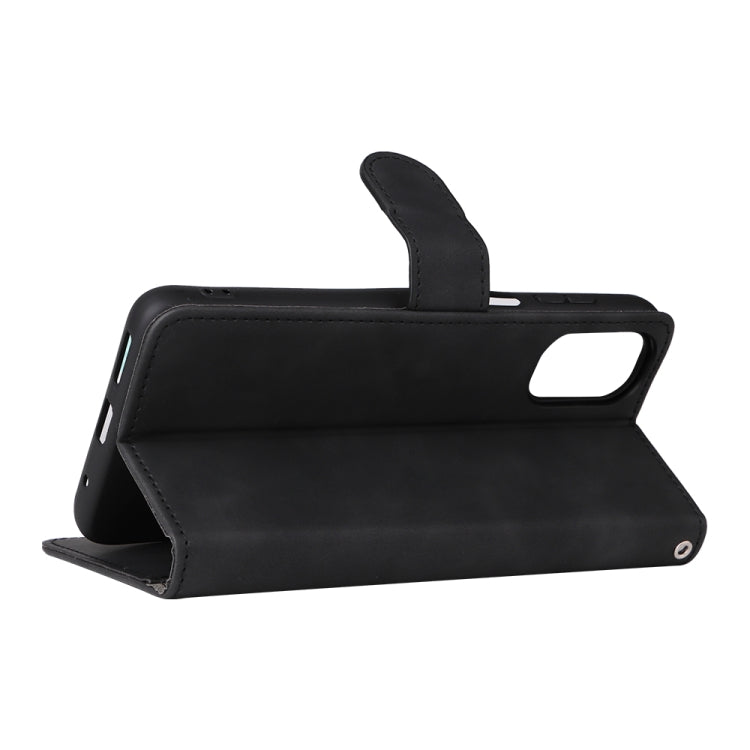 For Motorola Moto G22 Skin Feel Magnetic Buckle Calf Texture PU Phone Case
