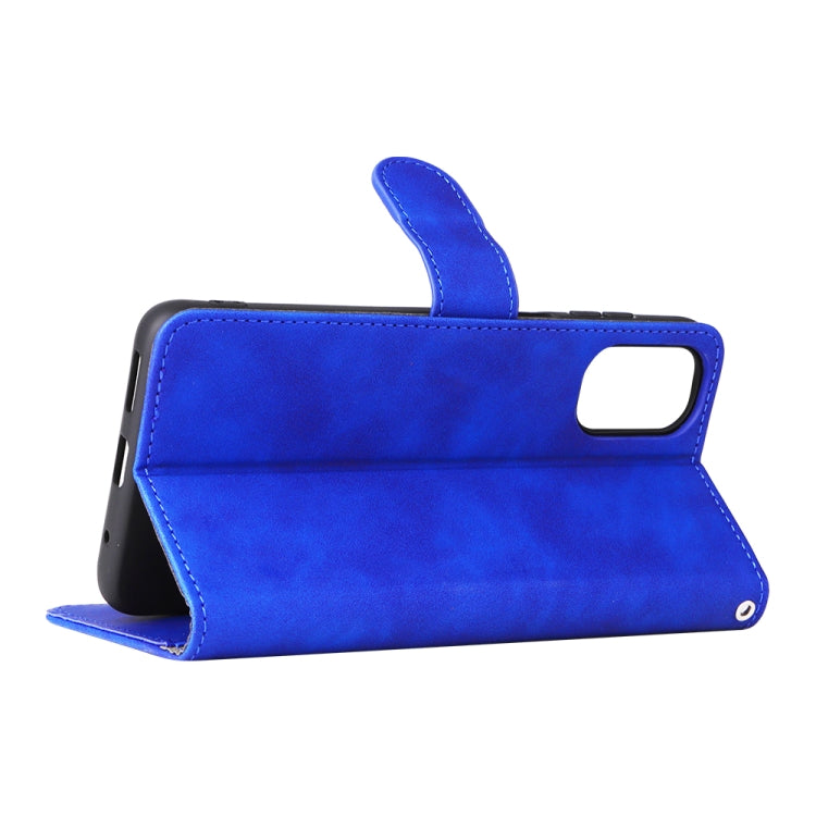 For Motorola Moto G22 Skin Feel Magnetic Buckle Calf Texture PU Phone Case