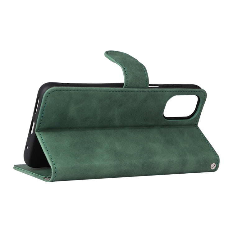 For Motorola Moto G22 Skin Feel Magnetic Buckle Calf Texture PU Phone Case
