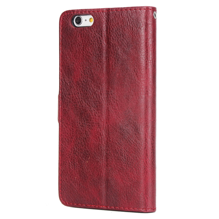 For iPhone 6s & 6 External Three Card Slots Leather Texture Horizontal Flip TPU + PU Case, with Card Slots & Holder & Wallet