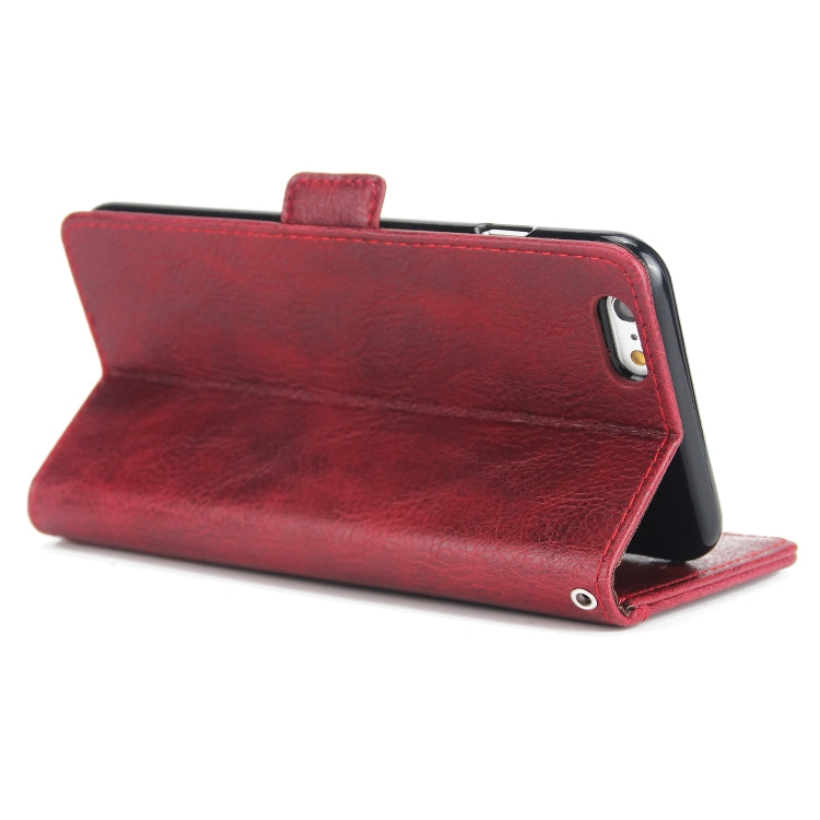 For iPhone 6s & 6 External Three Card Slots Leather Texture Horizontal Flip TPU + PU Case, with Card Slots & Holder & Wallet