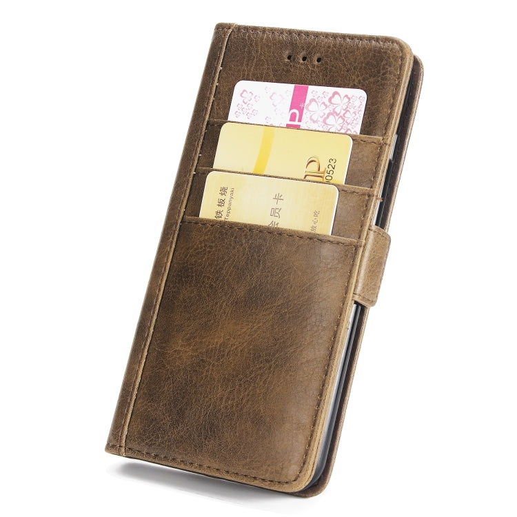 For iPhone 6s & 6 External Three Card Slots Leather Texture Horizontal Flip TPU + PU Case, with Card Slots & Holder & Wallet