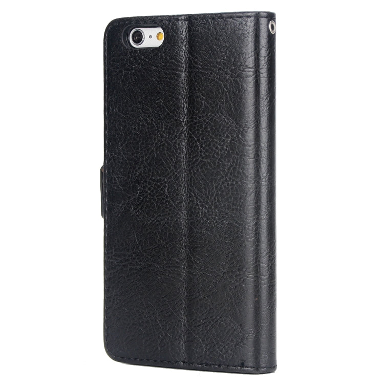 For iPhone 6s Plus & 6 Plus External Three Card Slots Leather Texture Horizontal Flip TPU + PU Case, with Card Slots & Holder & Wallet