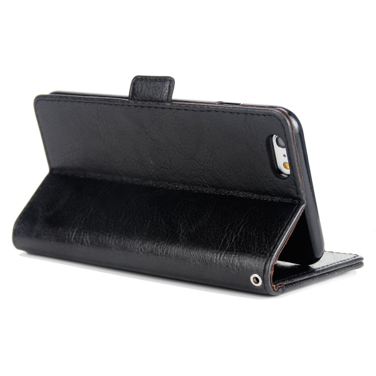 For iPhone 6s Plus & 6 Plus External Three Card Slots Leather Texture Horizontal Flip TPU + PU Case, with Card Slots & Holder & Wallet