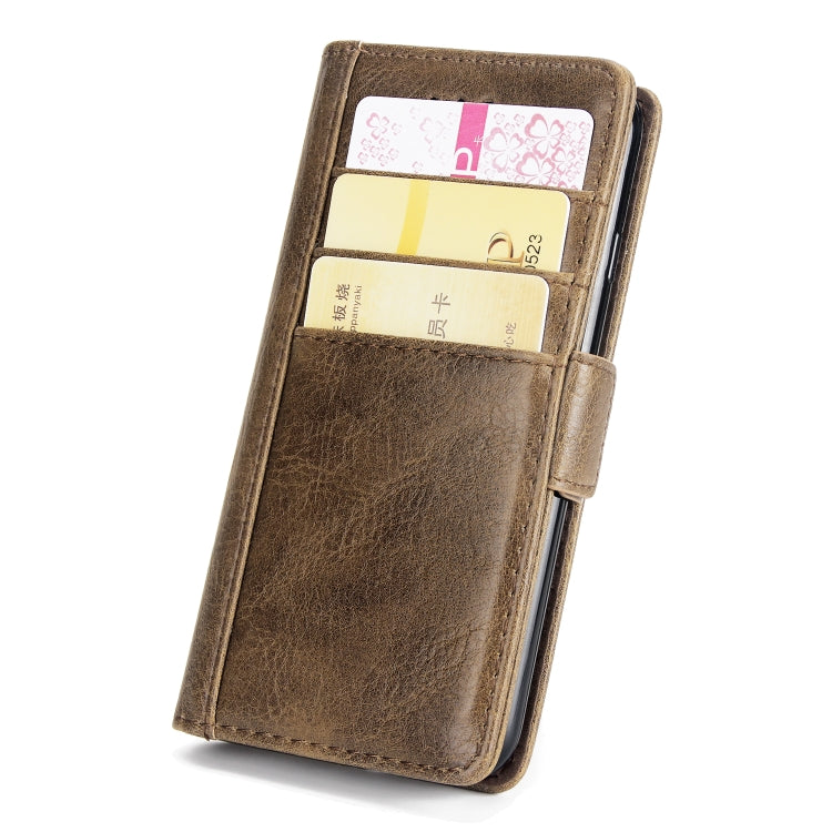 For iPhone SE 2020 & 8 & 7 External Three Card Slots Leather Texture Horizontal Flip TPU + PU Case, with Card Slots & Holder & Wallet