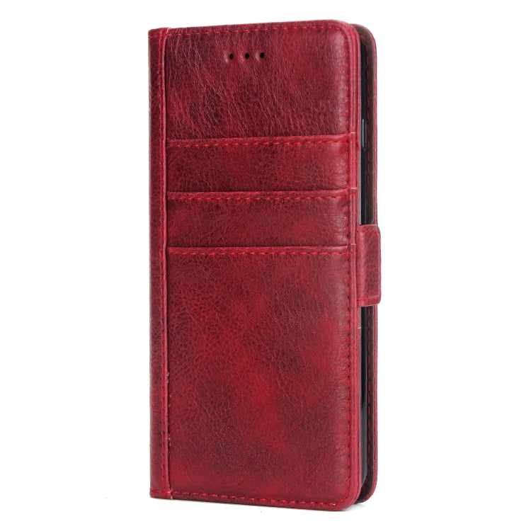 For iPhone 8 Plus & 7 Plus External Three Card Slots Leather Texture Horizontal Flip TPU + PU Case, with Card Slots & Holder & Wallet