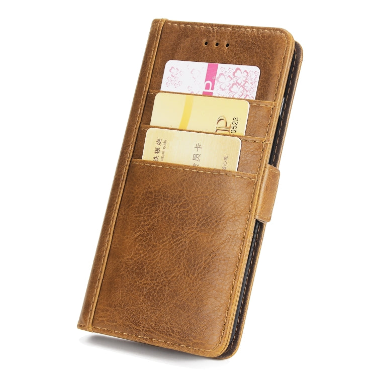 For iPhone 8 Plus & 7 Plus External Three Card Slots Leather Texture Horizontal Flip TPU + PU Case, with Card Slots & Holder & Wallet