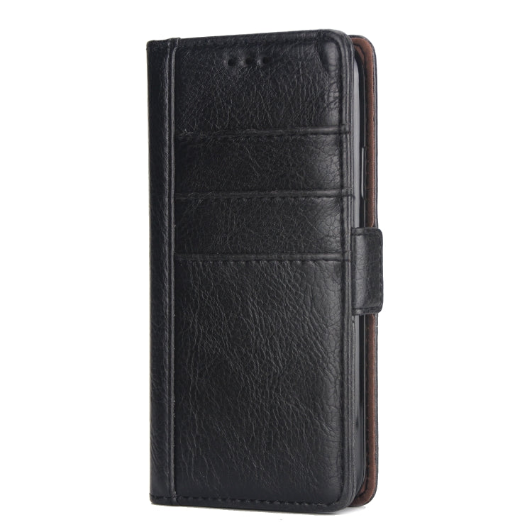 For iPhone X / XS External Three Card Slots Leather Texture Horizontal Flip TPU + PU Case, with Card Slots & Holder & Wallet