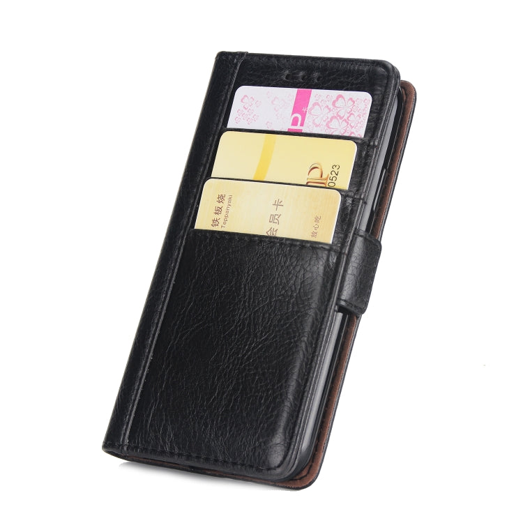 For iPhone X / XS External Three Card Slots Leather Texture Horizontal Flip TPU + PU Case, with Card Slots & Holder & Wallet