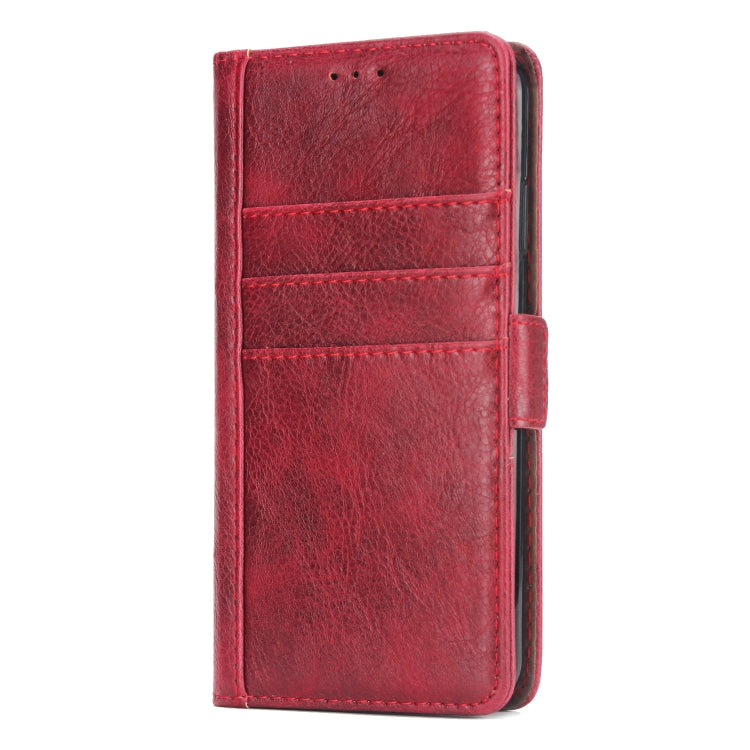 For iPhone XS Max External Three Card Slots Leather Texture Horizontal Flip TPU + PU Case, with Card Slots & Holder & Wallet