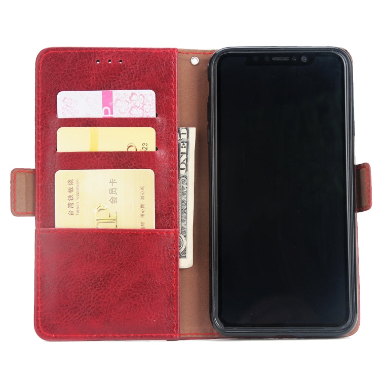For iPhone XS Max External Three Card Slots Leather Texture Horizontal Flip TPU + PU Case, with Card Slots & Holder & Wallet