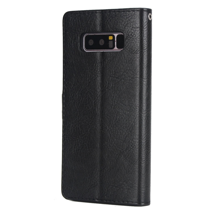 For Galaxy Note8 External Three Card Slots Leather Texture Horizontal Flip TPU + PU Case, with Card Slots & Holder & Wallet