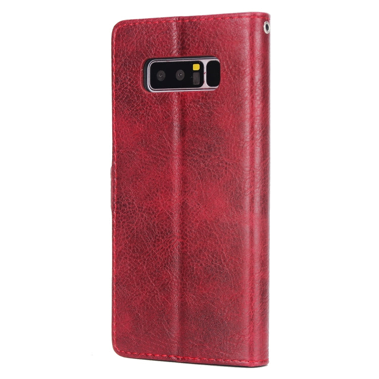 For Galaxy Note8 External Three Card Slots Leather Texture Horizontal Flip TPU + PU Case, with Card Slots & Holder & Wallet