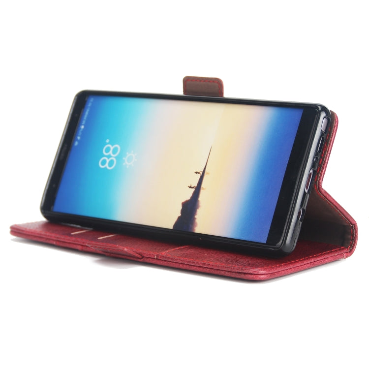 For Galaxy Note8 External Three Card Slots Leather Texture Horizontal Flip TPU + PU Case, with Card Slots & Holder & Wallet